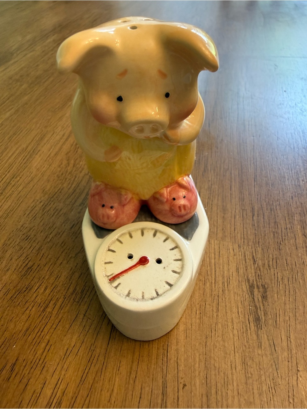 Vintage FIGI "Pig & Scale" Decorative Salt & Pepper Shaker Set - New In Box